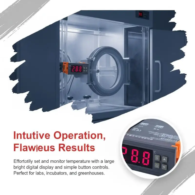 Dual Digital Thermostat Temperature Humidity Control 1210W Thermometer Hygrometer Incubator Controller 220V 12V 24V