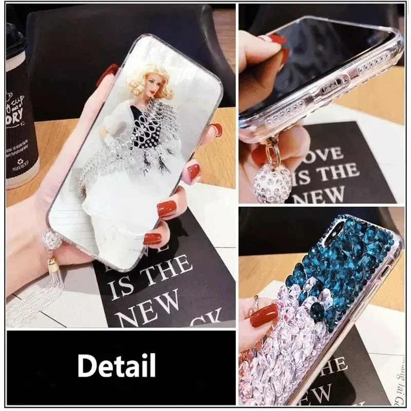 G24 Rhinesotne Fall Für Motorola Moto Edge 50 Pro Fushion Ultra S50 Neo 5G G85 G34 G64 G64y G04S G04 Abdeckung Bling Telefon Funda