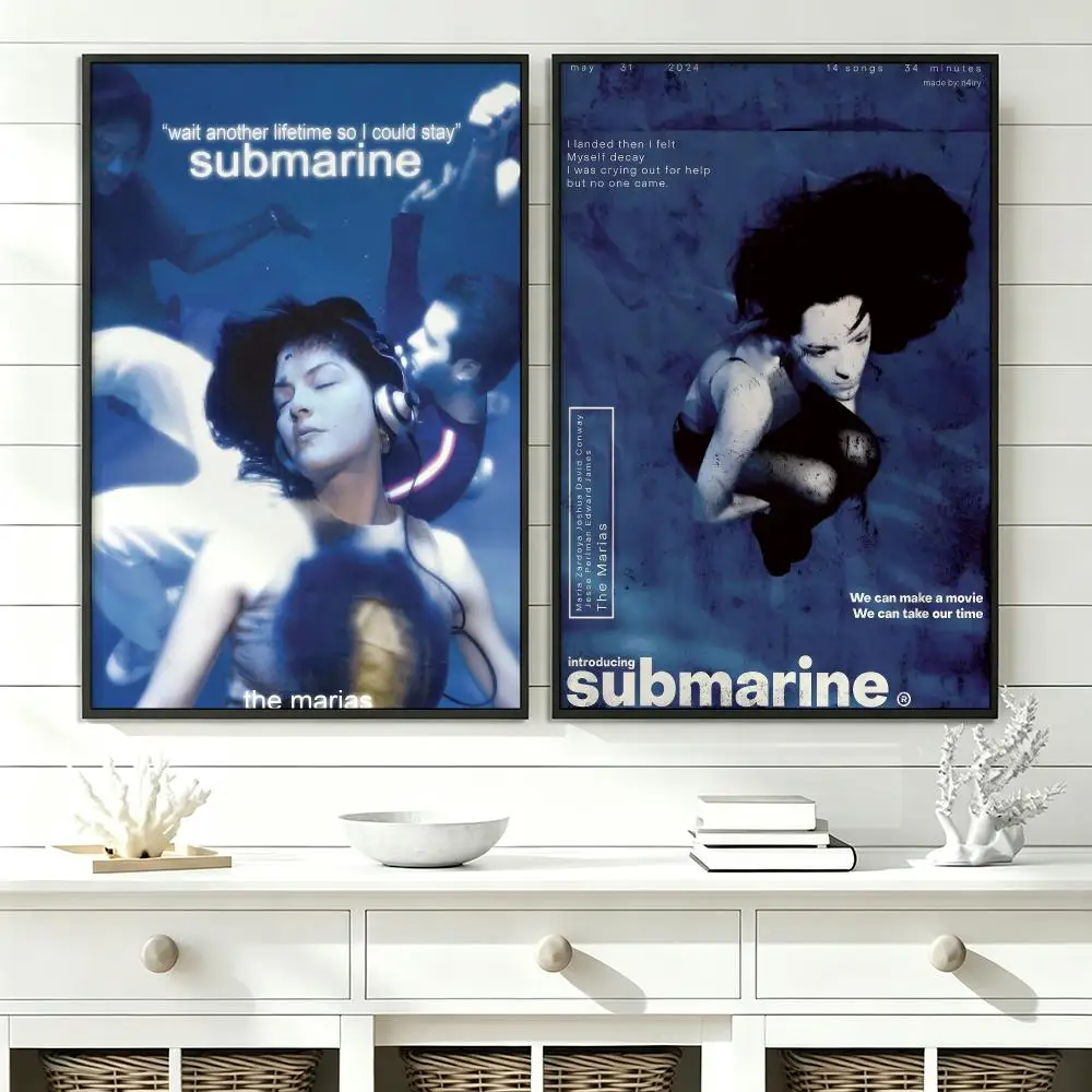 band Submarine Poster Poster HD Trendy SelfAdhesive Wall Art Print For Living Room Bedroom Dorm Office Home Gift
