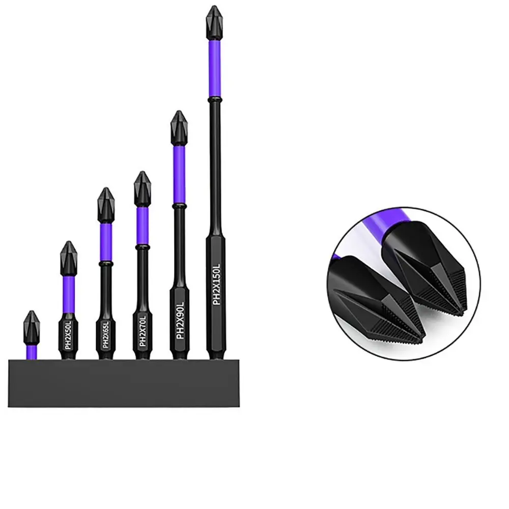 Non-slip Magnetic Batch Head Wear-resistant Shock Resistance High Hardness Bit Electric Screwdrivers Accessories Durable