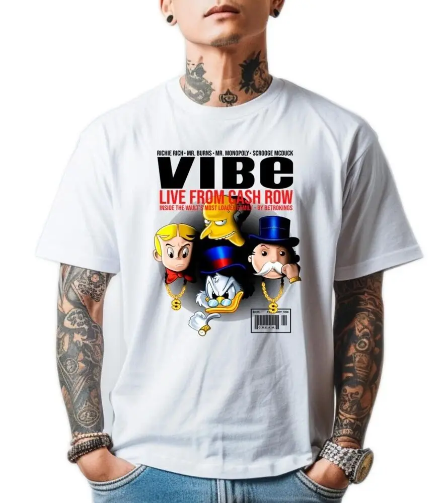 NEW ART SOCIETY x SWOD ALWAYS PAID VIBE WHITE TEE SHIRT SMALL-5XLARGE LIMITED