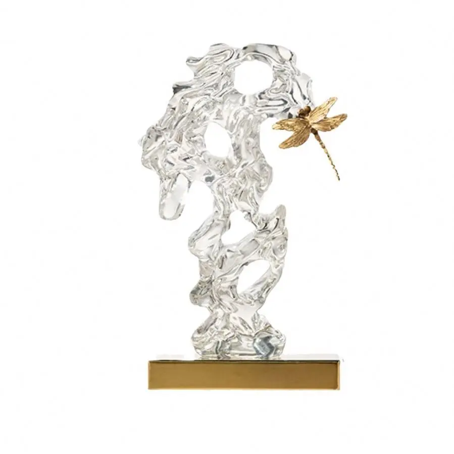 

※h Craftsman Transparent Resin Crafts Taihu Stone Rockery Ornament for Medieval Tea Room Zen Model New Chinese Style Soft Decor