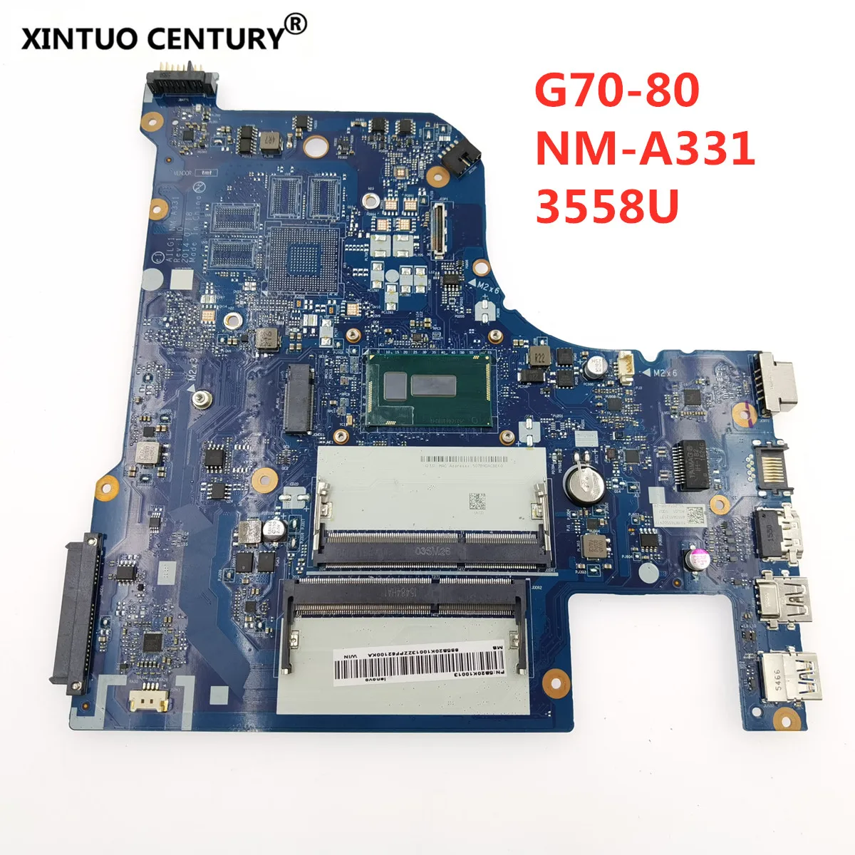 

For Lenovo B70-80 G70-80 Z70-80 Z70-70 G70-70 B70-70 notebook Laptop motherboard NM-A331 Pentium CPU 3558U 100% test work