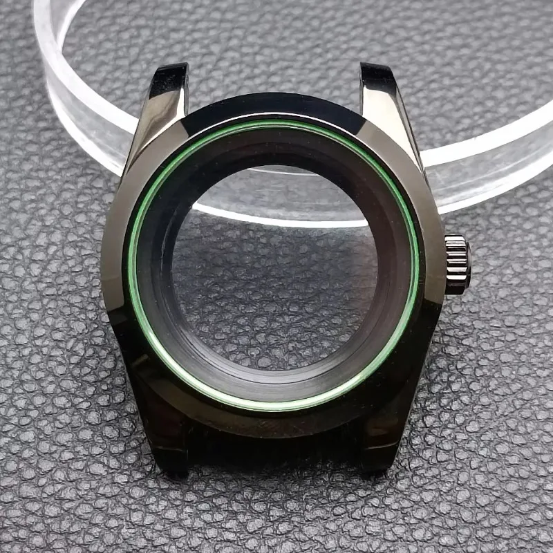 Корпус часов NH35 39 мм, прозрачный корпус из сапфирового стекла со скошенной молнией, подходит для механизма NH35/NH36/NH38/NH70/NH72, новый DIY