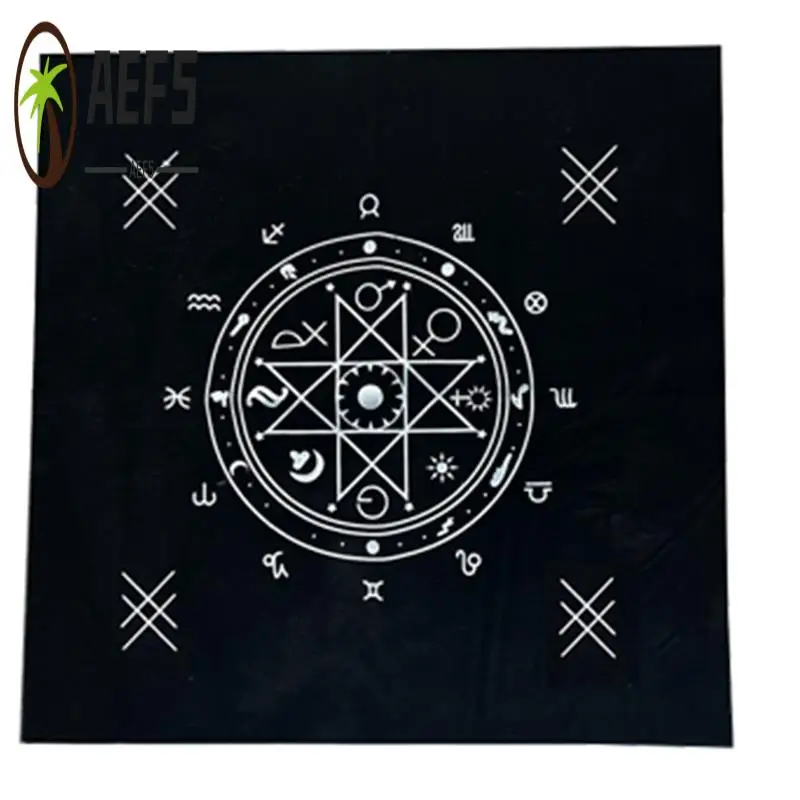 

AEF5-49X49 см, чехол для настольной игры Таро, ритуальные аксессуары, принадлежности для ведьмы, чехол для игры