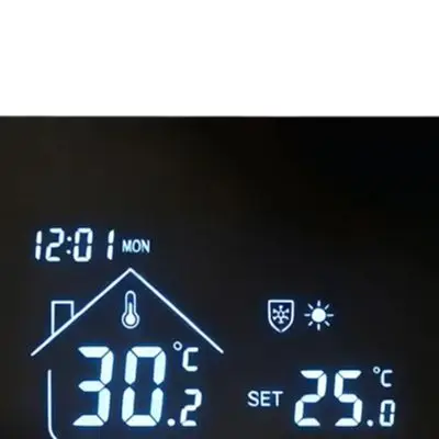 WiFi Thermostat For Tuya App Gas Boiler Heating 7 Day Programmable Voice Control ABS Black Gray Home Temperature C