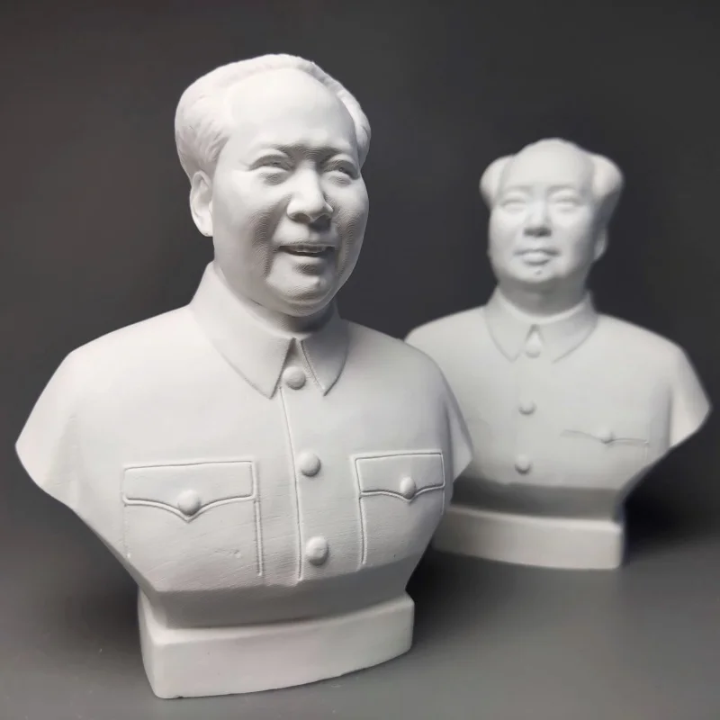 

Mao Zedong Great Man Ornament Chairman Plaster Statue Art Teaching Aids Decoration Living Room Figurine Desktop Decor Modern