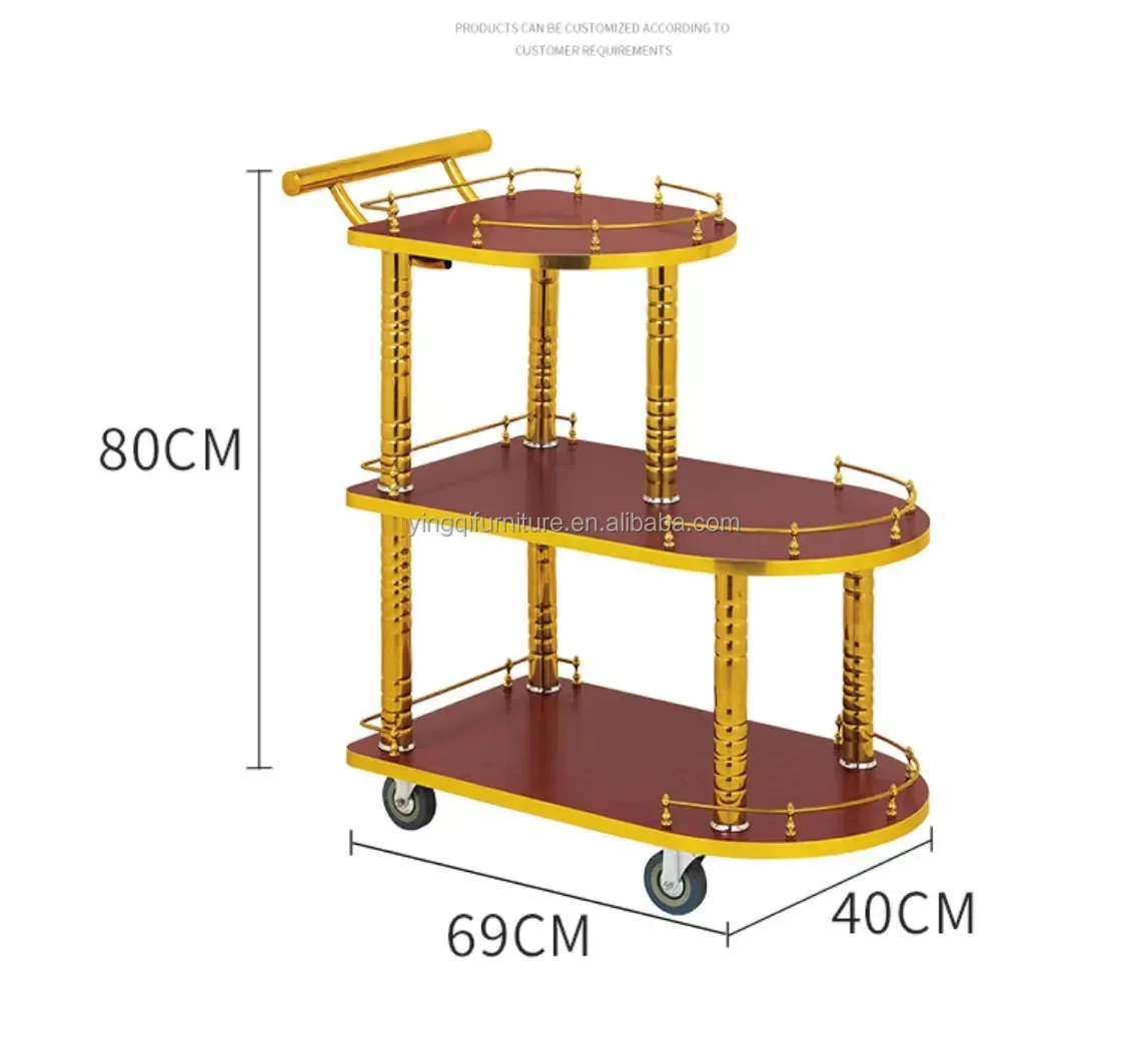 Hot Sale Good Quality Hotel Food Service Cart For Hotel Or KTV Use