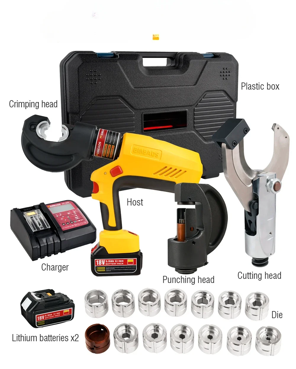 EBS-400B 85C Ez-400/85c Cutting Crimping 2 in 1 Battery Electric Powered Hydraulic Tool