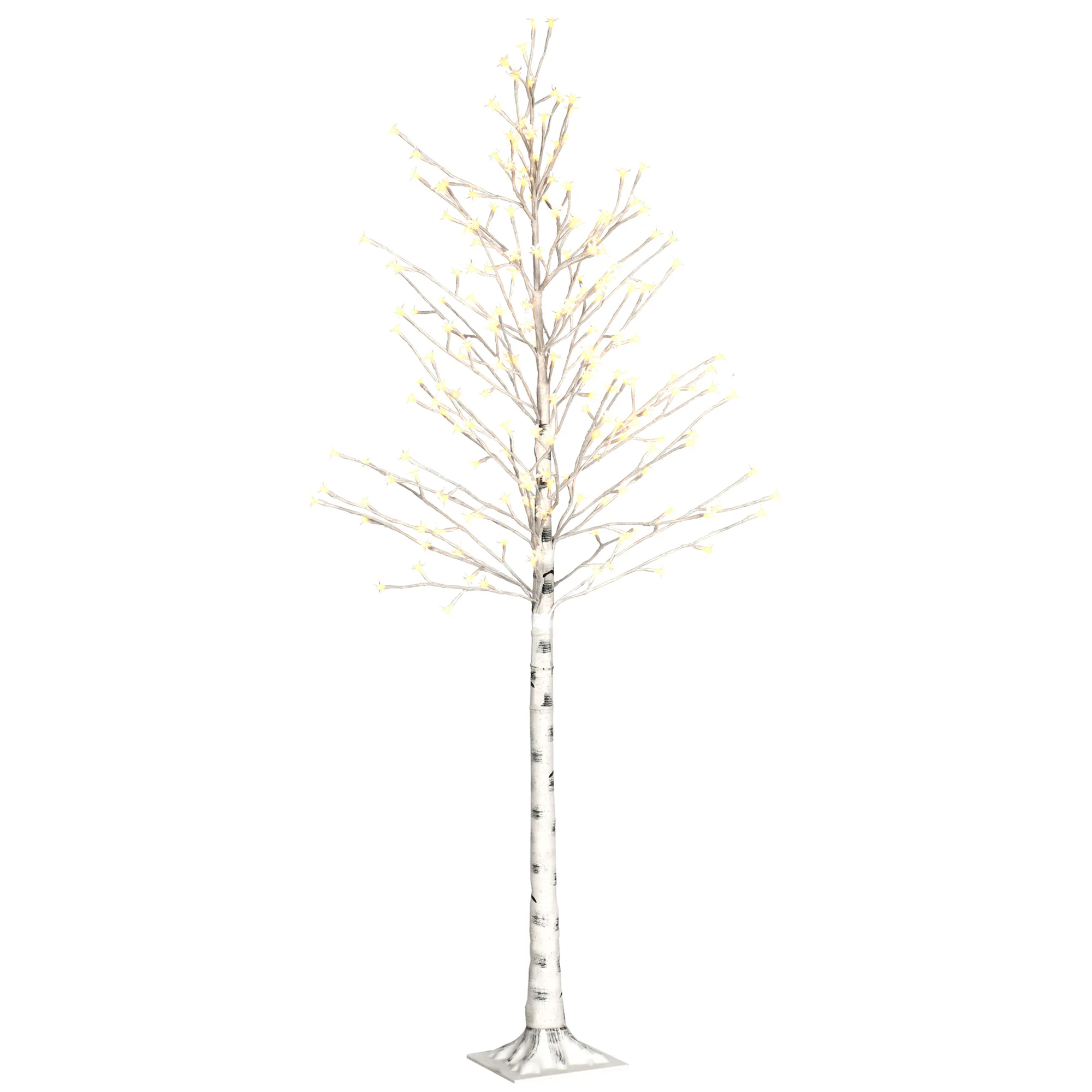 Homcom Kersenboom met 180 Led-verlichting Ip44 Verstelbaar 3 standen 21,5X21,5X180 cm