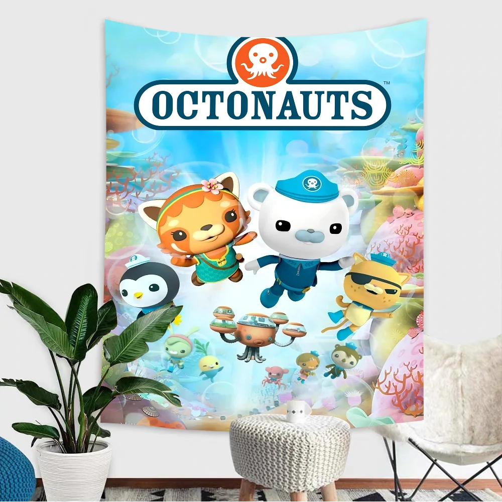 Die O-Oktonauten ANIME Anime Hintergrund Stoff Zeichen Poster Banner für Neujahr Party Dekoration Foto Requisiten Hintergrund liefert