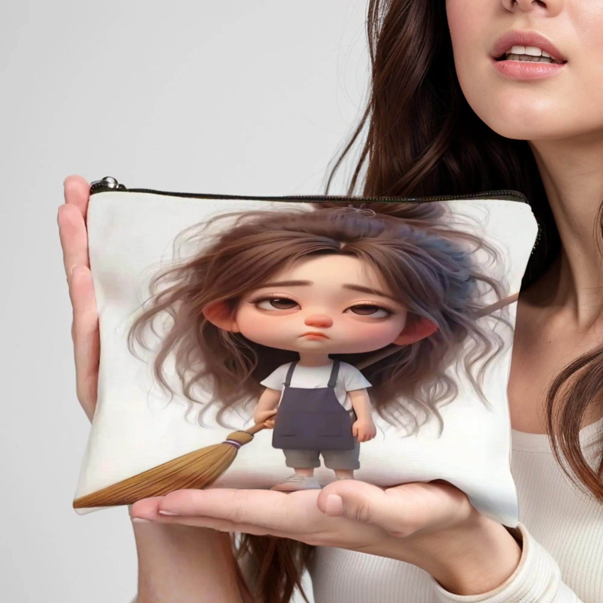 حقيبة مكياج فاخرة بسحاب للفتيات تتجسى على الأرض، سعة كبيرة لتنظيم مستحضرات التجميل، حقيبة أدوات الزينة للسفر للنساء والفتيات #1