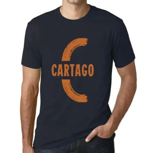 Herren Grafik T-Shirt Cartago Öko-Verantwortlich Vintage Jahrgang Kurzarm