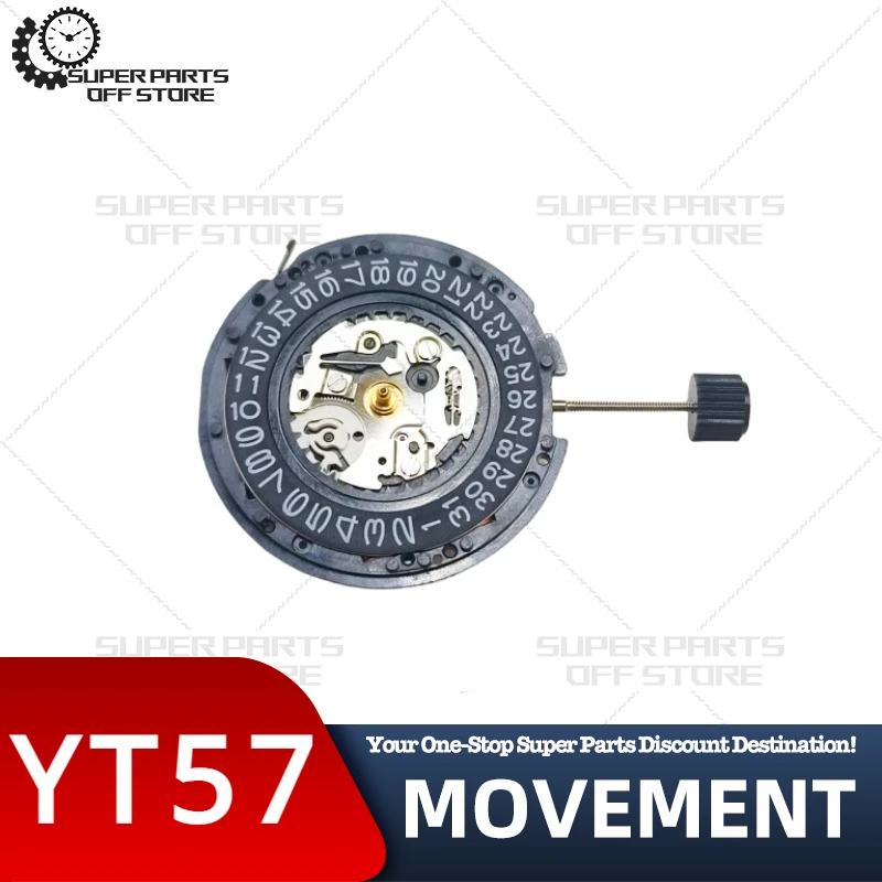 Japanese Original Artificial Kinetic Energy Movement Yt57 Movement YT Three-Pin Single Calendar with Battery Watch Accessories