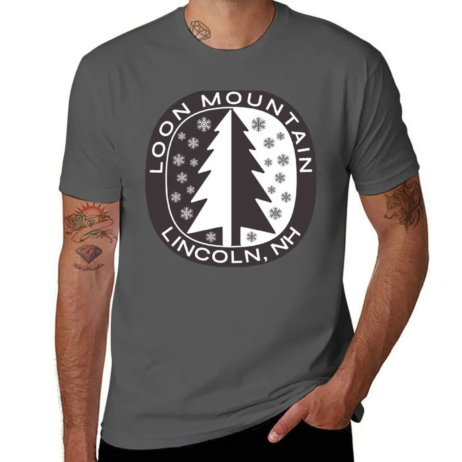 لون ماونتن، لينكولن، نيو هامبشاير تي شيرت تي شيرت رجل عادية أنيمي تي شيرت للرجل تي شيرت #1