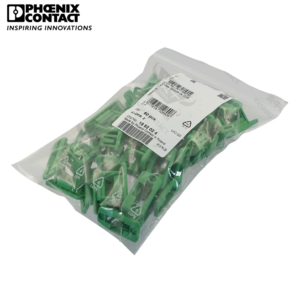 1PCS Original Genuine Phoenix Contact Connector PCB PLUG-IN Panel Mounting Frame Terminal Block 2 PIN IC-DFR 2 1852024