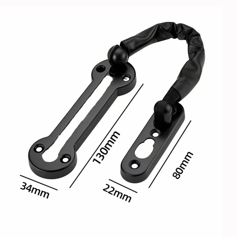 Portable Anti-theft Door Locks Household Stainless Steel Security Chain Nail Free Glue Thickening Safety Lock Door Lock Hardware