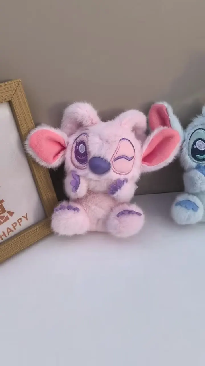 لطيف غرزة الملاك ألعاب من نسيج مخملي مفتاح سلسلة دمية دمية زوجين دمية غرزة ظهره قلادة هدية صغيرة