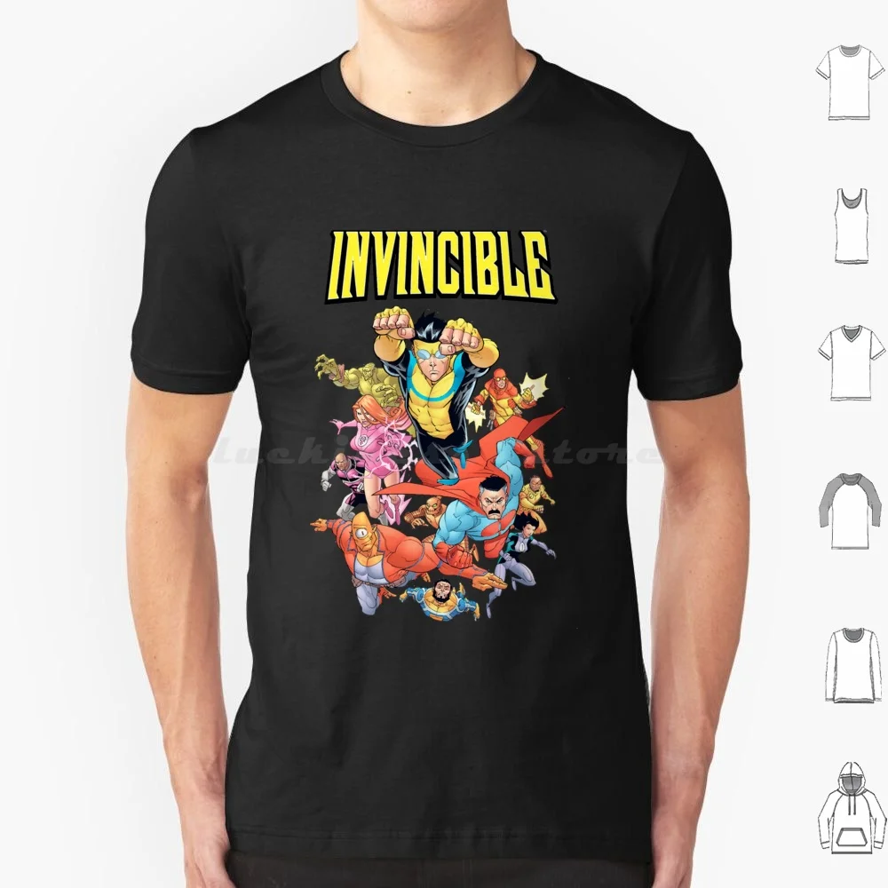 Invincible T Shirt 6xl Cotton Cool Tee Invincible Comic Anime Serie Tv Book Super Hero Super Hero Robert Kirkman Mark Grayson