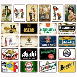 Belgium Germany NL Beer Retro PAULANER Vintage Metal Tin Signs Poster Decor for Room Bar Club Man Cave Wall Decoration A-169