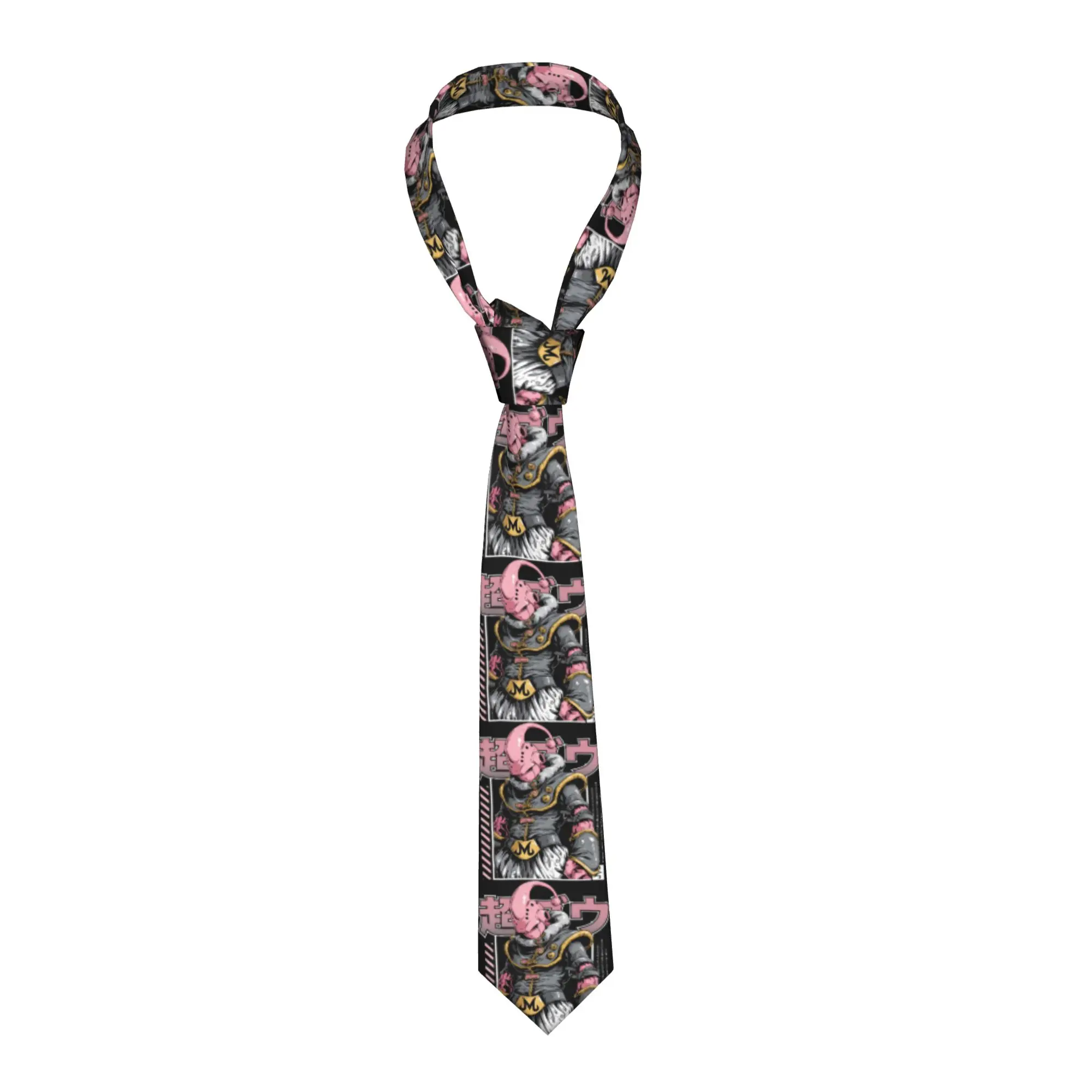 

Fashion D-Dragon B-Ball Supers Buus Neck Ties Men's Personalized Silk Vintage Anime Print Necktie for Office Gravatas