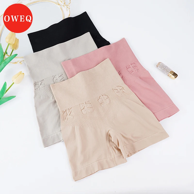 OWEQ-Boxer para Modelagem Corporal de Cintura Média Feminina, Cuecas De Controle De Barriga, Hip Lift, Perda De Peso, Calças De Fitness