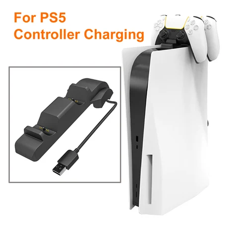 for PS5 Controller Charger Gamepad Dual Fast Charging Cradle Dock…