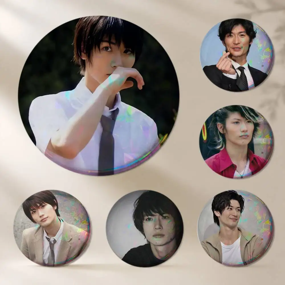 Actor H-Haruma Miura Brooches Cartoon Badge Pins Backpack Hat Accessories Friend Gift