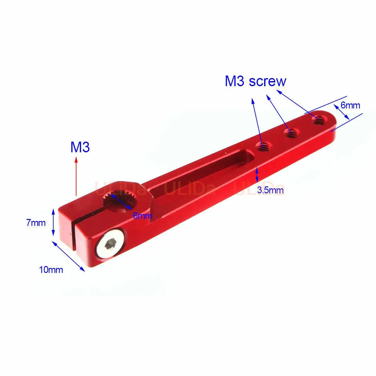 Futaba 25T CNC In Lega di Alluminio Servo Corno Braccio Singolo 1.75 "Pollici Per RC Auto Barca Aereo Protezione Delle Piante Drone Agricoltura UAV