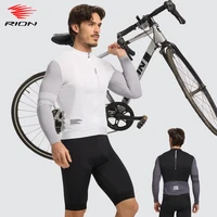 RION-Camiseta de ciclismo para hombre, camisetas para bicicleta de montaña, camisetas de montaña UPF50 + protección solar, manga larga, Rading de carretera al aire libre 15 ℃ -24 ℃