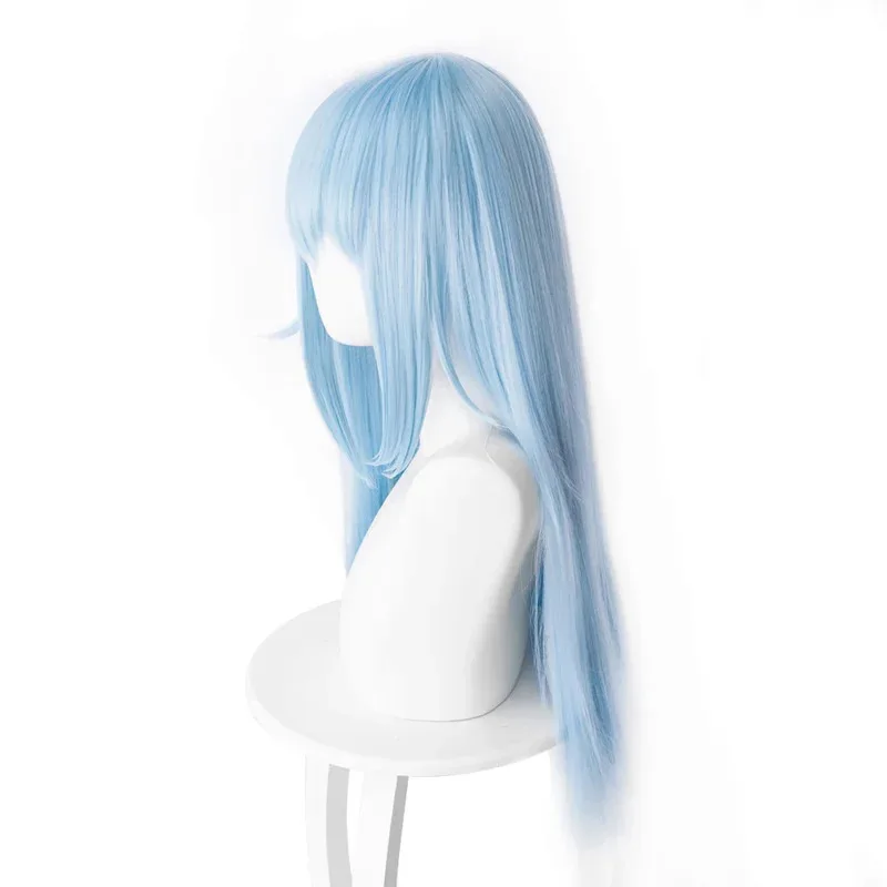 Uma maca dos ursos naquela época eu reencarnei como um cosplay Rimuru Tempest Blue Wig Tensei shitara Slime Dat 2025 Novo