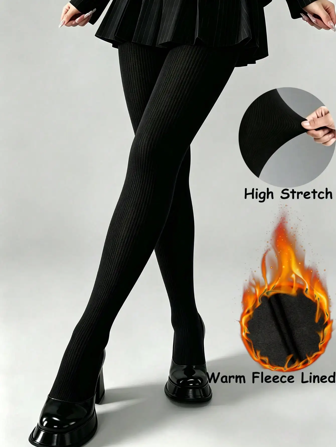 Winter Casual Fleece-soft Warm Stretch Pant For Legs - thick And Slimming - hip-enhancing - elastic Tight Pants For Women