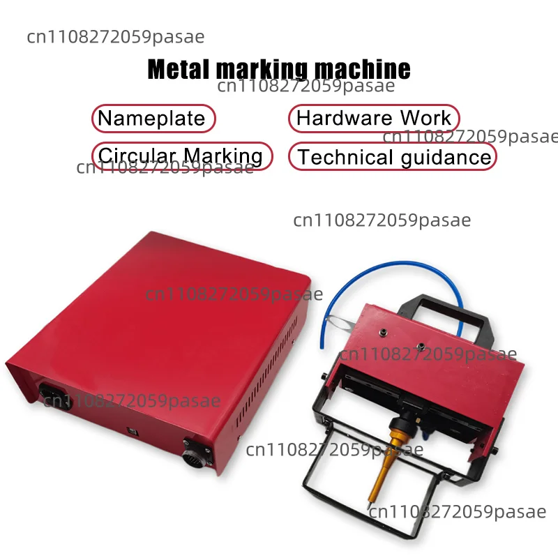 Pneumatic Marking Machine 100x20mm Metal Marking Engrave Machine Air Dot Peen Marking Machine For VIN/Code/Chassis Number 110V