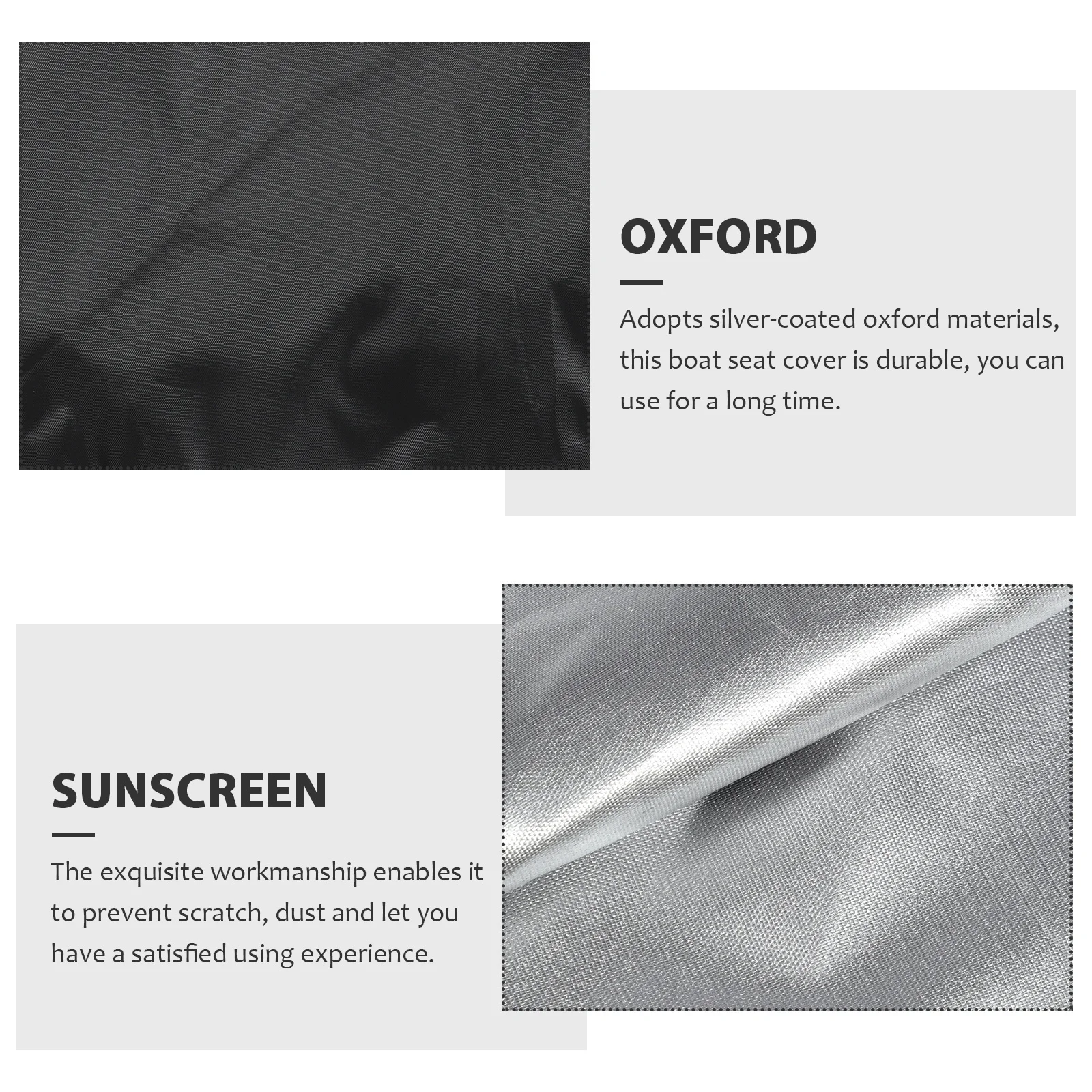 

1pcs Waterproof Seat Cover Silver-Coated Oxford Fabric Durable Folding Replaceable Rain Cover For Boat Chair Accessory Boat