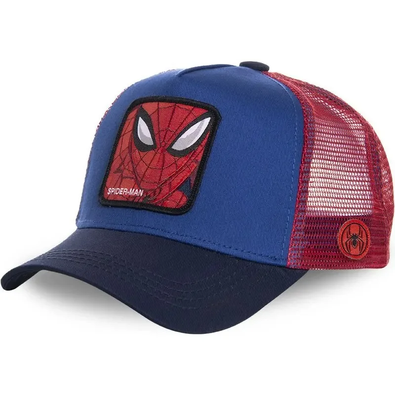 Gorras de Cosplay de Spiderman, gorra de béisbol de algodón con Cierre trasero, gorra de camionero de malla de Hip Hop para hombres y mujeres, Cosplay de Hulk VONEM