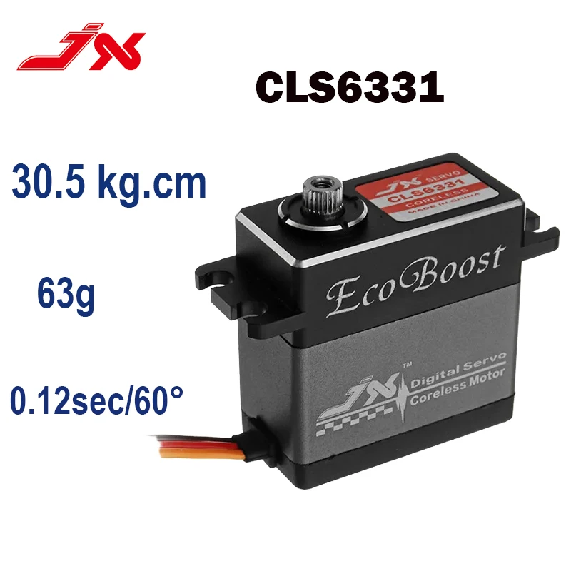 

JX Ecoboost CLS6331 30KG High Torque Servo 180 Degree CNC Shell Metal Gear Coreless Digital Servo For RC Car Robot Drone Parts ﻿