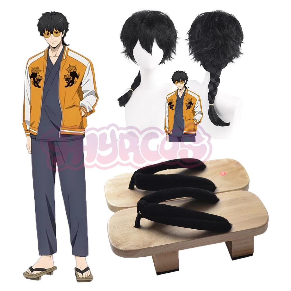 

Jo Togame Cosplay Shoes Wig Anime WIND BREAKER Japanese Kimono Clogs Sandals Women Men Halloween Carnival Roleplay Outfit Prop