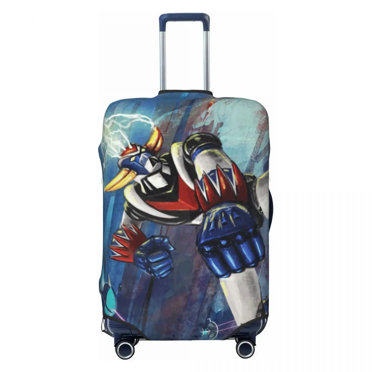 

Custom Anime Grendizer Mazinga Luggage Cover Protector Fashion UFO Robot Travel Suitcase Protective Cover for 18-32 Inch