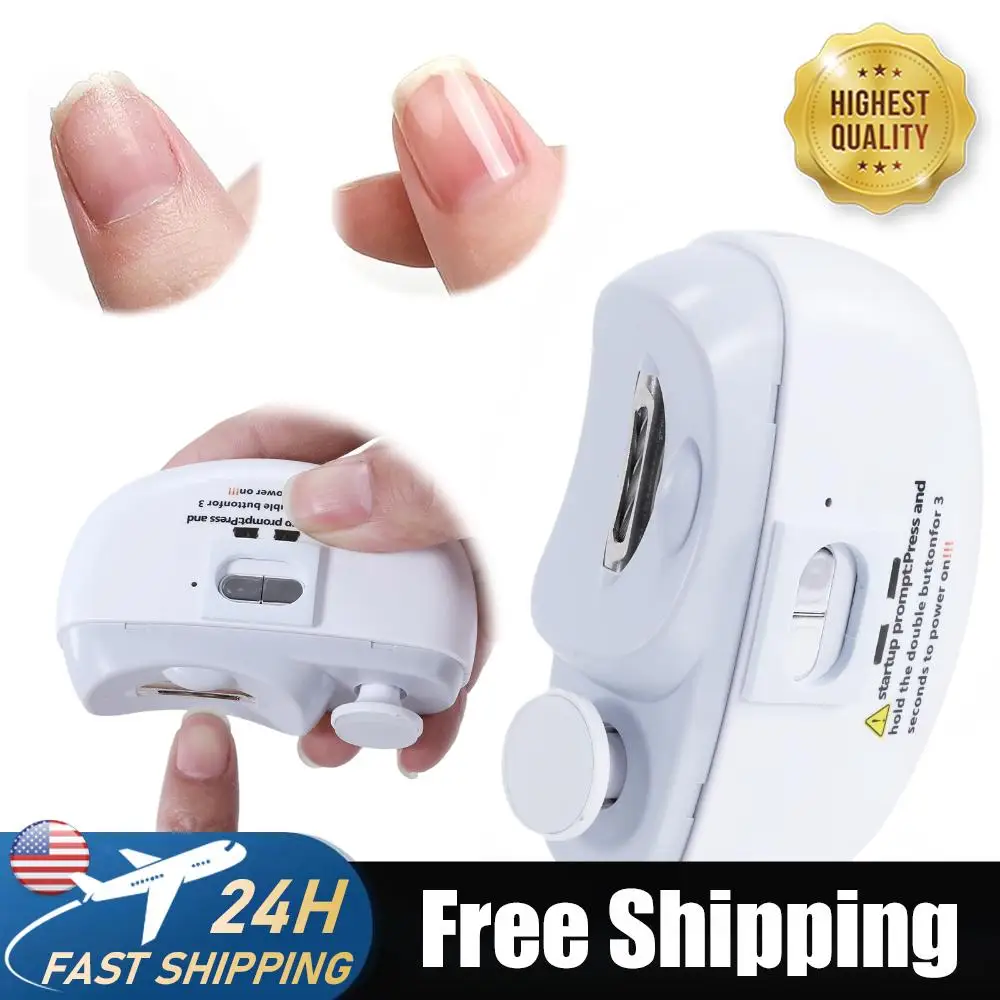 

3 In 1 Automatic Nail Trimmer with LED Smart Toenail Grinder Anti-Splash Painless Nails Cutter for Home Office Outdoor Travel
