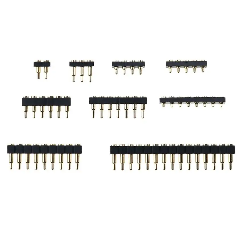 YUXI 1pcs SMT DIP Pogo Pin Connector Pogopin Battery Spring Loaded Contact Test Probe Power Charge Header Pins 2.54 Grid