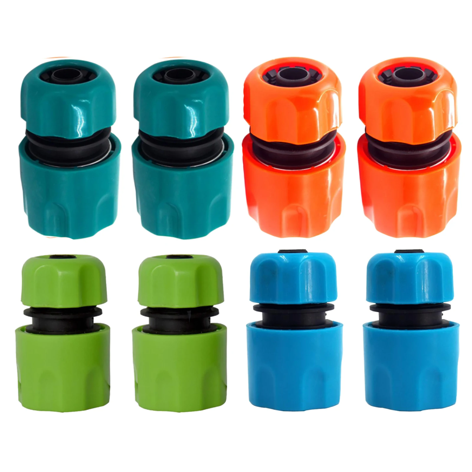 Water Quick Connector Quick-Connect Hose Coupling for Garden Irrigation Plastic 1/2'' Hose Quick Coupling