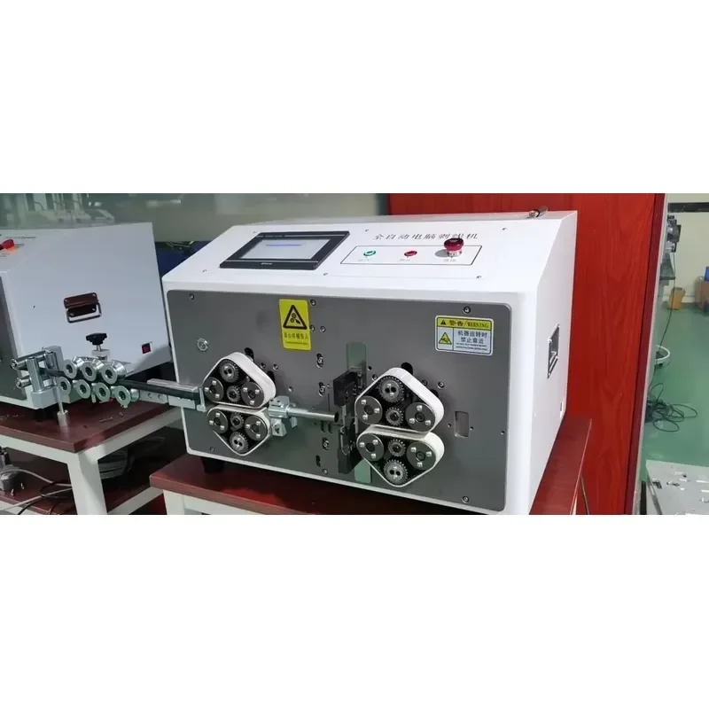7 Inch Touch Screen Semi Automatic Wire Stripping Machine High Precision Servo Motor 1-70mm Cutting Range Tungsten Steel