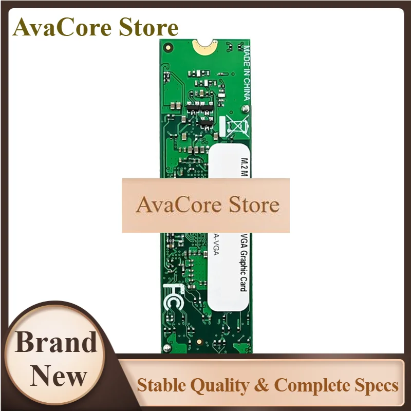 AvaCoreVGA Single Port 2K GPU Graphics Card M. 2 M Key 2280 To AST2400 2K VGA Embedded Industrial-Grade Network Adapter
