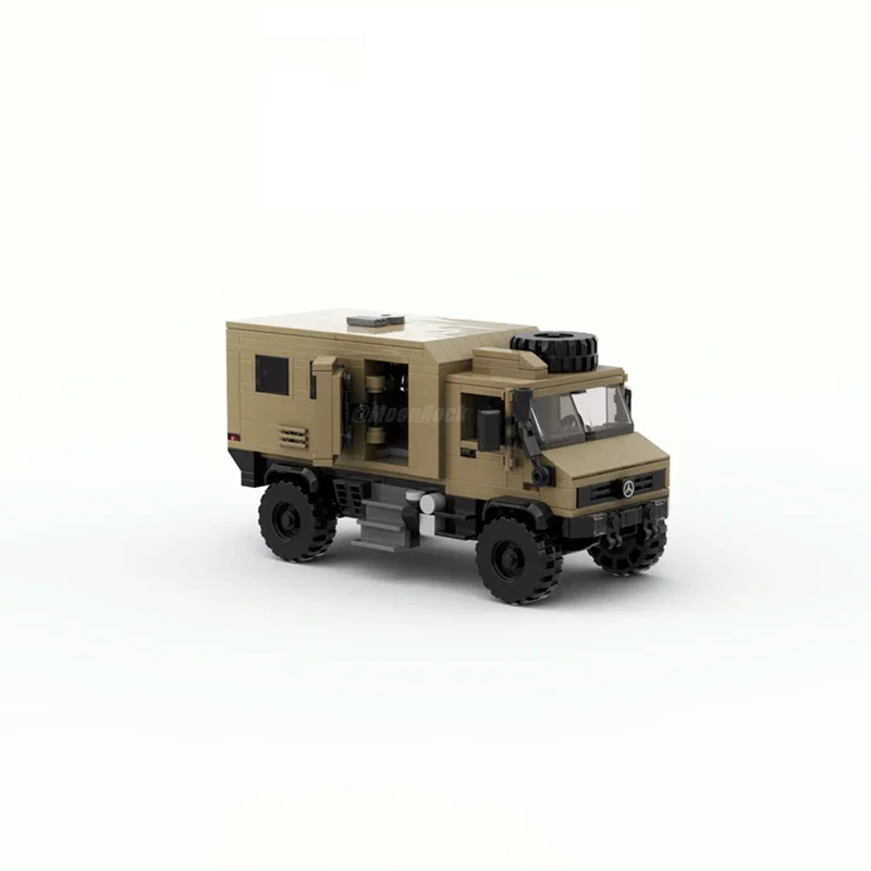 All Terrain RV MOC Genuine Authorization Moonrock Unimog U4000 Building Blocks Model Car Bricks Toy For Children Birthday Gift