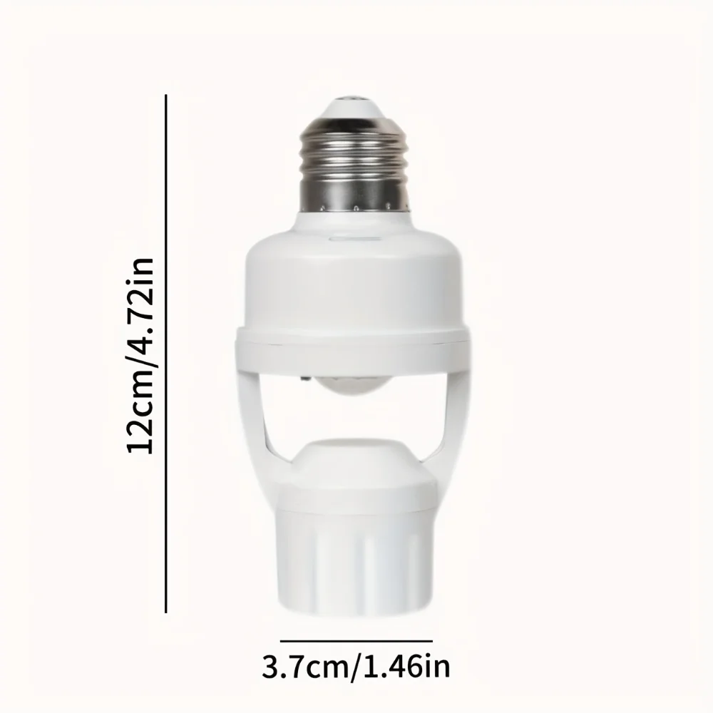 Base de lampe Led avec capteur de mouvement, convertisseur de douille E27, support d'ampoule AC100-220V, adaptateur, interrupteur réglable, Induction du corps humain PIR