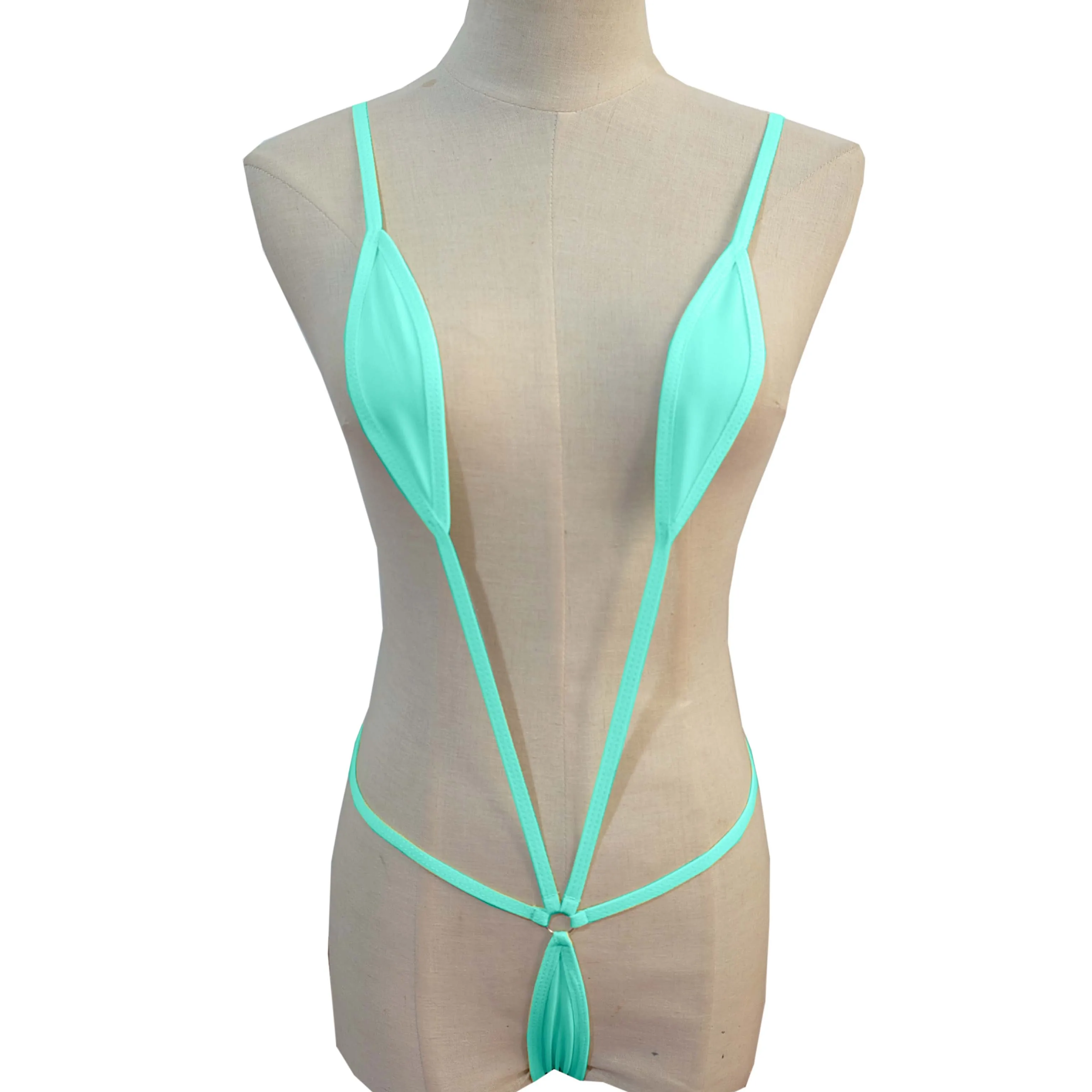 Sexy Japanese Style Three-Point One-Piece Swimsuit Deep V Bikini Seductive Underwear Set for Adults Cross-Border - Image 5