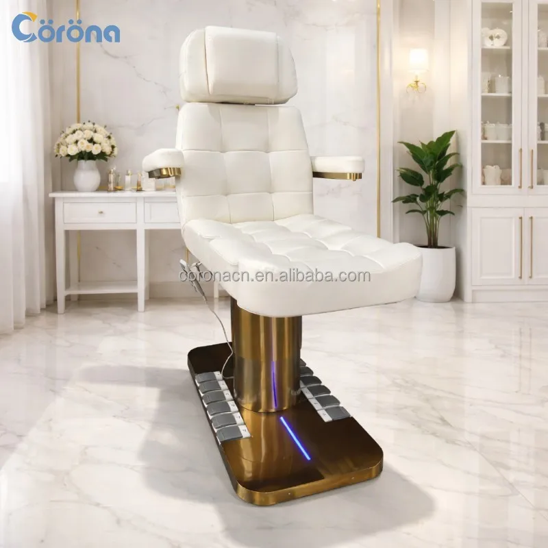 Professional Beauty Salon Electric Adjustable Beauty Bed Facial Spa Massage Table