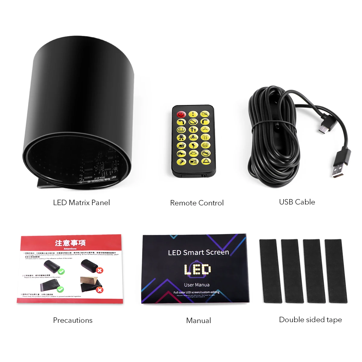 Wodoodporny ekran matryca LED RGB Panel oświetleniowy lampa USB znak zwijany Logo z literami tekstowego aplikacji Bluetooth do reklamy Eurocup