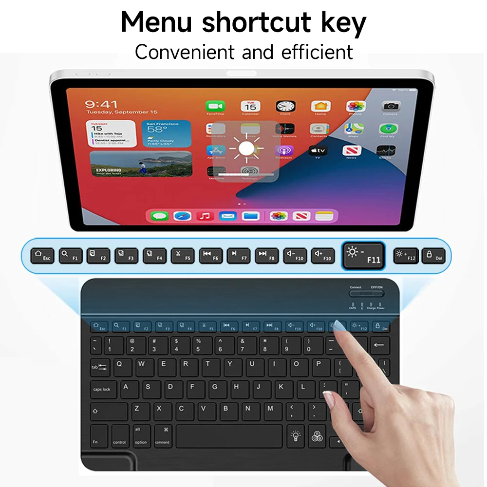 Wireless Bluetooth Keyboard and Mouse for Android iOS Windows Backlight Keyboard for Huawei Xiaomi Apple Phone Tablet Keyboard