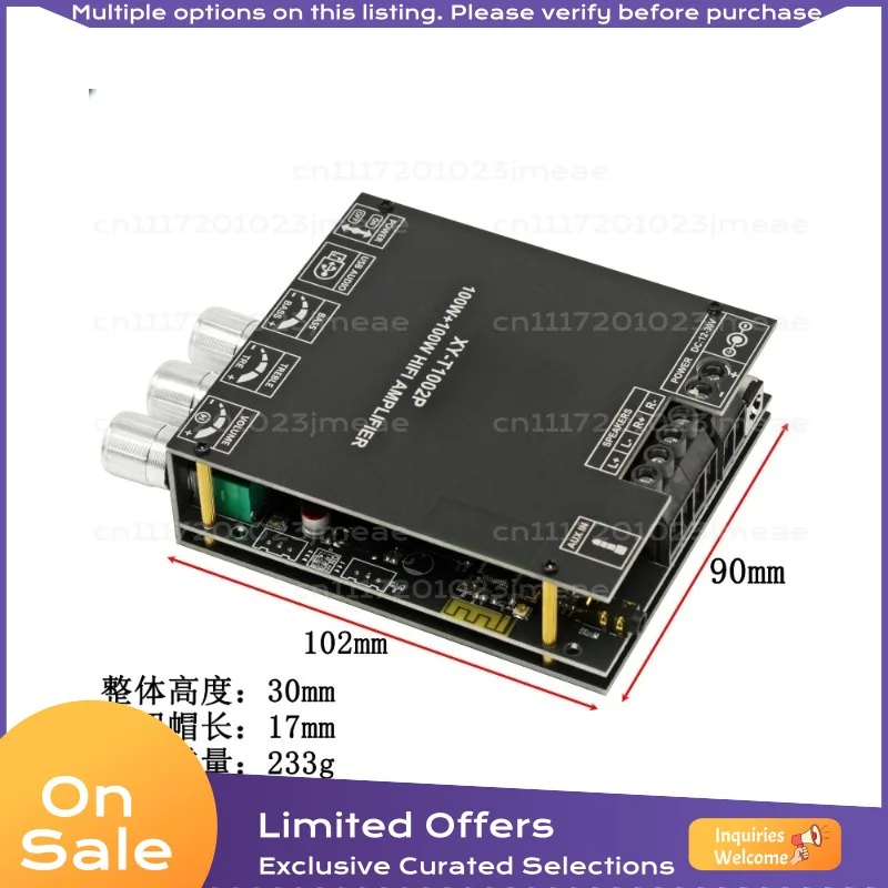 Original TPA3221 Bluetooth USB Digital Power Amplifier Board 2x100W Stereo Audio Amplifier Module for Speaker DIY Upgrade